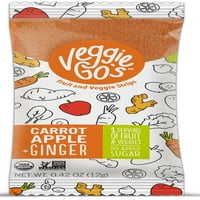 Веге-го морков ябълка & джинджифил плодове & вегетариански ленти 0.42 унция