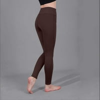 Панталони за жени, клирънс жените Плюс размер Дамски гамаши висока талия йога панталони тренировка Упражнение Каприс за случайни летни панталони хлабав причинно-следствена панталони