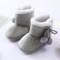 обувки за ходене момичета ботуши затопляне Боти бебе момчета бебе сняг бебе обувки изненада малки момчета обувки сиво 4