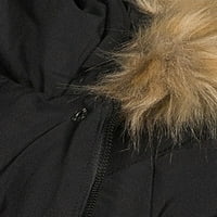 Швейцарски технологии жените и плюс загърбен Соларбол пухкаво палто с Фау Кожа почиства качулка