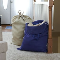 Домакински принадлежности трайни чанти за пране с двойни дръжки, пакет, флот и ангора