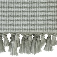 Домашни кърпи за памучна баня Boho, бяло, зелено, многоцветно