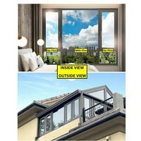 Прозорец за поверителност на прозорци за оцветяване на къщата за огледало за огледало анти-UV контрол на топлина