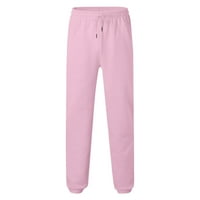 adviicd мъже панталони тънки прилепнали мъже ежедневни панталони спокойни приспособления мъжки пролет и мода есен прост плътно цвят свободно време високо улица еластична дантела панталони панталони розово 3xl