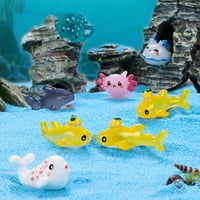 Миниатюрни океански тематични фигурки за животни градина микро аквариум декорˉ X8S1