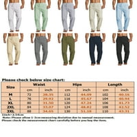 Авамо прави крака панталони за мъже ежедневни Плътен цвят Салон панталони с джобове