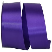 Хартия всички повод Regal Purple Polyester Allure Single Face Satin Ribbon, 1800 2.5