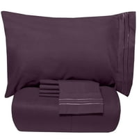 Луксозно легло в чанта надолу алтернативен утешител и лист комплект-сив-ЦАР