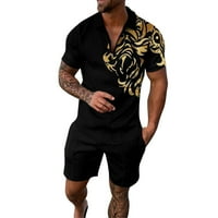 Мъжки 3Д костюм с къс ръкав Шорти плаж тропически хавайци Боди спортен костюм спортен костюм рокля костюм мъжки костюм тънък годни двойно голям и висок