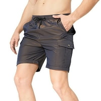 Мъжки тренировка панталони мъжки летни мигащи Кепър хлабав открит спортни пет точки панталони