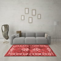 Ahgly Company Indoor Rectangle Персийски червени традиционни килими, 4 '6'