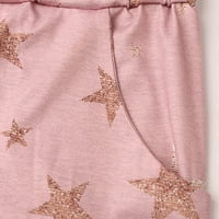 Munlar Robes for Women, Коледни шезлонги за семейство, женски пет заострени звездни отпечатани къси ръкави ежедневни домашни облекла пижами пижами