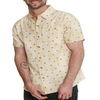 Пасифик Марлин Мъжки къс ръкав Хавайски тъкани риза