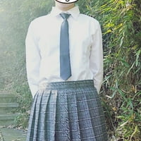 Корейски Препи стил Мъже Жени черна вратовръзка с регулируем цип предварително вързани Плътен цвят тясна вратовръзка за официална сватба дипломиране училище униформи