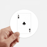Клуб игрални карти Стикер с модели кръгла стена куфар Лаптоп етикет броня