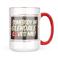 Неон блонд някой в Глендейл ме обича, Аризона чаша подарък за любителите на кафе чай