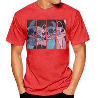Lilo & Stitch карикатури тениски Разхлабени тениски дрехи Детци момиче тениски костюми аксесоари Мъжки жени мъжки ежедневни тениски