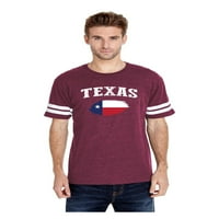 Мъжки тениски за футболни футболни фланелки - Тексас флаг