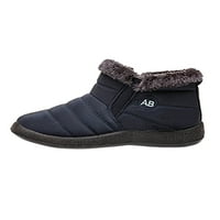Audeban Дамски зимни ботуши снежни ботуши Топли ботуши за глезени Плъзнете на открито обувки удобни обувки размер 4.5-9.5