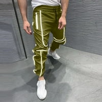 Потни панталони Модни мъже отразяващи висока видимост Леки джогинг дълги панталони панталони