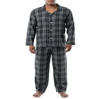 Плод на тъкачния стан Мъжка фланелена пижама отгоре и отдолу комплект Пижами