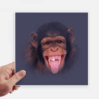 Orangutans смейте се човешки стикер за коса етикети стена снимка лаптоп деколте самостоятелно лепило