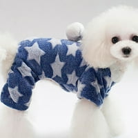 Reheyre Dog Coat Интересно износване, устойчив на звезден модел студено време яке за куче за къмпинг