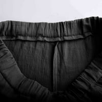 Мъжки случайни панталони за спално бельо свободно прилягане на празни крака еластични тегли за талия леки торбички за хипи