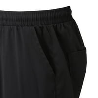 Kali_Store Sweatpants Мъжки панталони, еластични суитчъри за талия за мъже Небрежни дълги панталони леки панталони за джогинг черни, s