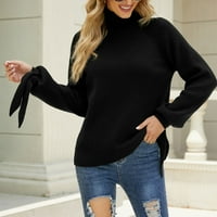 Женски пуловери, сладък пуловер Основи Облекло Жени Фолове пуловери Женски твърд цвят с висок ръкав с висок ръкав пуловер пуловер пуловер пуловер момичета среден ?