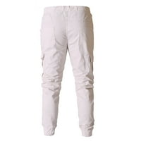 Wozhidaose sweatpants for men men's pants sport pure color bandage loose sweatpants drawstring pant joggers за мъже