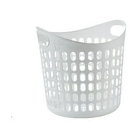 Пластмасова пречка за пране с дръжки, преносима голяма кошница за пране за дрехи за домашна баня спалня и колеж