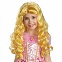 Маскирайте костюми Дисни Спящата красавица принцеса Аврора детска дълга Блондинка костюм обличам перука