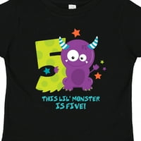 Inktastic Monster 5-ти подарък за рожден ден Момче за дете или малко дете