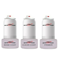 Докоснете Basecoat Plus Clearcoat Plus Primer Spray Paint Kit, съвместим със Solaris Silver Metallic Accord Honda