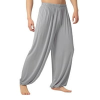 Модни мъжки небрежни солидни разхлабени суитчъри панталони за джогинг танцуващи йога панталони за мъже за мъже потни панталони с джобове за мъже