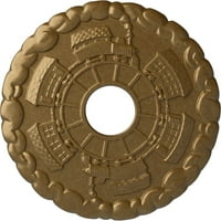 Екена Милуърк 1 2 од 7 8 ИД 1 п Кендъл таван медальон, ръчно рисуван Атински зелен пращене