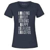 Shop4ever майката на жените невероятно щастлива безкористна мама графична тениска x-голям флот