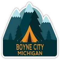 Boyne City Michigan Souvenir Vinyl Decal Sticker Camping Design Design