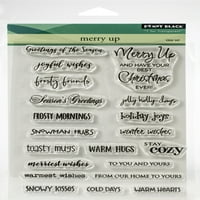 Penny Black Clear Stamps-Merry нагоре 5 x6.5