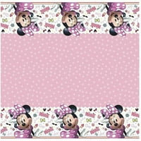 Disney емблематичен Minnie Mouse правоъгълна пластмасова покривка на масата, 54 84