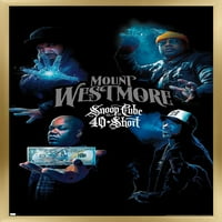 Mount Westmore - Snoop Cube Кратка групова стена плакат, 22.375 34 FRAMED
