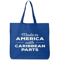 Изработено в Америка w Карибски части памучно платно