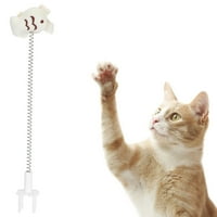 При еластична пролетна играчка, домашна тийзър играчка метална тел пролетта смешна котка стик домашна играчка забавна котка стик домашен любимец интерактивна игр