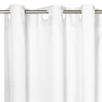 -On® Grace Jacquard Polyester Stall с размер на душ завеса в черно