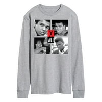 Мохамед Али-боксова легенда-емблематични снимки-Мъжка тениска с дълъг ръкав