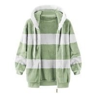 Caicj Winter Fashion Coats for Women Women при женски леки качулки Softshell яке за бягане на туризъм, ветроустойчиво, водно отблъскващо зелено, XL