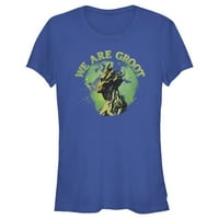 Junior's Marvel We Are Groot Side Profile Graphic Tee Royal Blue голям