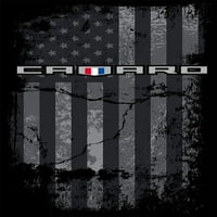 Дизайнерска група Мъжки тениска на американския флаг на Chevy Camaro