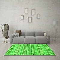 Ahgly Company Indoor Square Abstract Green Modern Area Rugs, 5 'квадрат